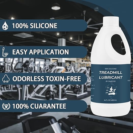 100% Silicone Treadmill Lubricant | Treadmill Belt Lubricant, 16 Ounces Treadmill Oil Belt Lubricant, Easy to Apply & Suitable for Most Treadmill Brands