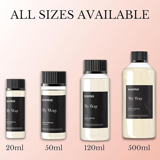 Scentia My Way Hotel Diffuser Refill Oil Inspired by The The 1 Hotel Miami Beach- 500 ml 16.9 fl oz - Essential Oil Blend Sandalwood, Cedar & Lemon Notes for Aromatherapy HVAC Diffuser