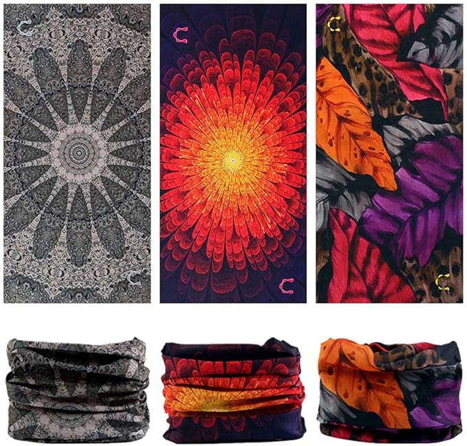 Headband Neck Gaiter Head Wrap Headwear Face Mask Magic Scarf Bandana for Men and Women