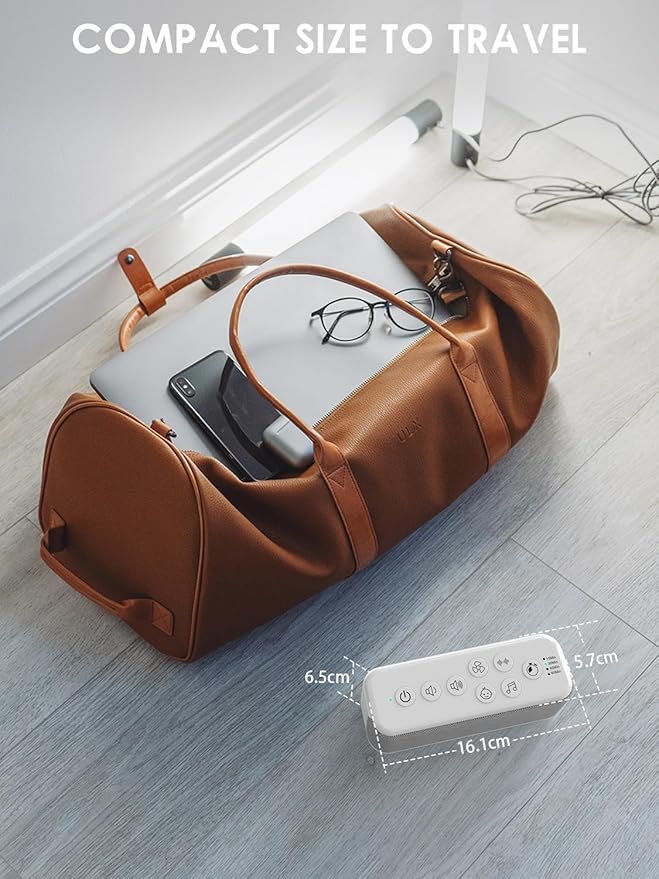 OnLyee White Noise Machine for Office Privacy & Noise Canceling, USB Rechargeable Sound Machine for Sleeping Adults, 42 Soothing Sounds, Lullabies, Fan Sounds, Auto-Off Timer – Ideal for Sleep & Focus