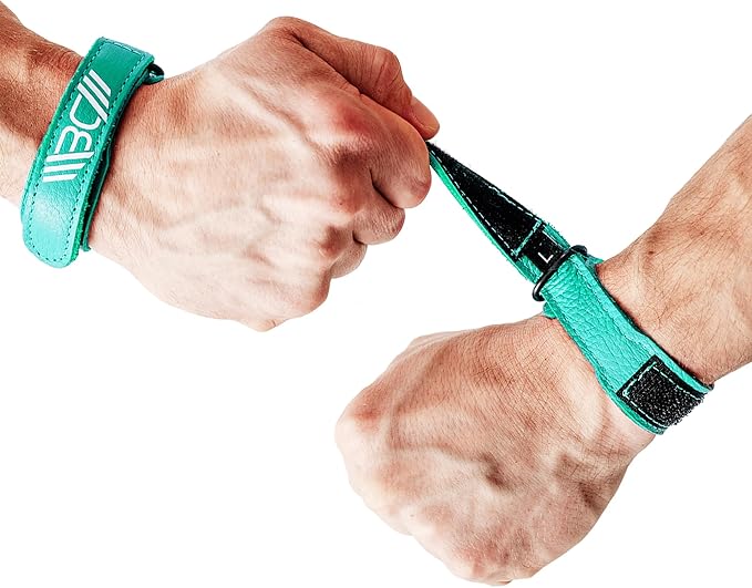 WARM BODY COLD MIND Leather Wrist Wraps for Weightlifting, Powerlifting, Gym – Heavy Duty Wrist Straps for Strength Training, for Men & Women