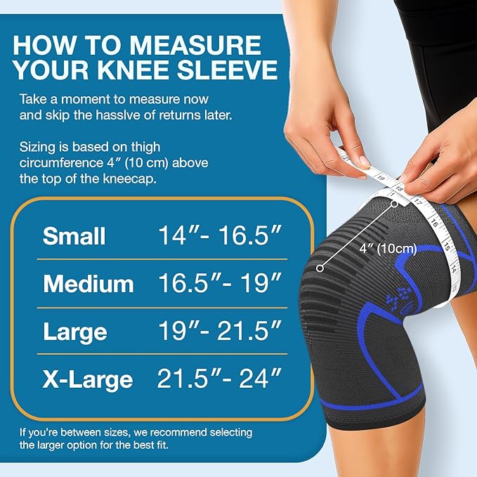 UFlex Athletics Compression Knee Brace for Women & Men Knee Sleeves Support for Sports, Running, Weightlifting, Arthritis, Meniscus Tear, ACL, Hiking, Recovery Support & Fitness