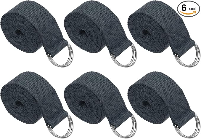 PATIKIL Yoga Strap for Stretching Cotton Yoga Belt with Adjustable Metal D-Ring Buckle Stretch Bands for Fitness Pilates