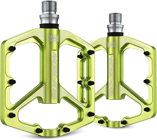 MTB Bike Pedals, Lightweight Bicycle Pedals for BMX/MTB -Universal Lightweight Aluminum Alloy Platform Pedal