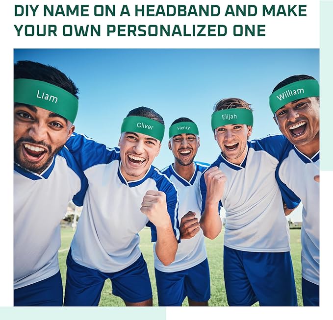 Hiboom 30 Pack Tie Headband Bulk Sports Tennis Head Tie Ninja Karate Tie Back Athletic Sweatbands Adjustable Hair Bands for Women Men Basketball, Football, Soccer, Running, Yoga Workout