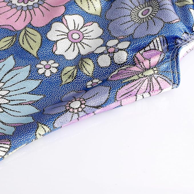 EQSJIU Leotards for Girls Gymnastics Sleeveless Sparkly Toddler Tumbling Outfits Dance Clothes Biketards for Kids 1-10 Years