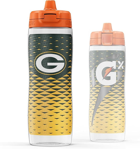 Gatorade Gx NFL Non-Slip Squeeze Bottles, 30 fl oz, Gx Hydration System