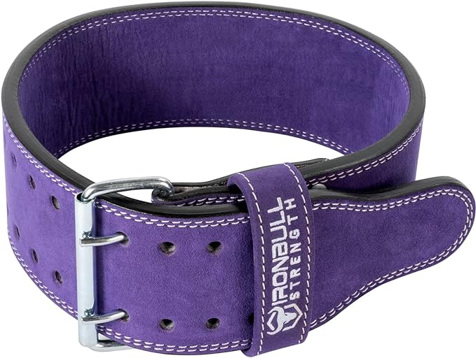 Powerlifting Belt - IPF Approved – Weight Lifting Belt 10mm - Prong Weightlifting Belt for Squats, Deadlift, and Bench Press – Lifting Belt Leather 4in for Men and Women – Back Brace for Gym, Workout, Strength Training, Strongmen & Power Lift