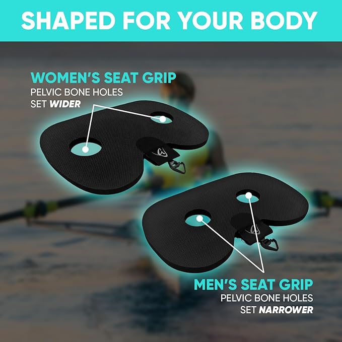 Godfrey Original Rowing Boat Seat Pad for Men & Women - Anti-Slip Rower Pad for in-Boat, Concept2, Water Rowers & Rowing Machines