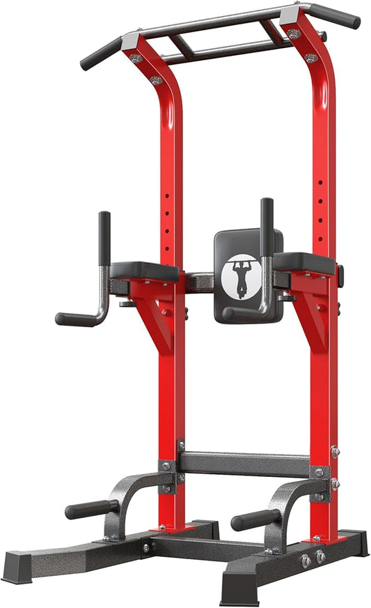 SogesHome Adjustable Pull Up Bar & Dip Station, Heavy Duty 500LB Capacity Multifunctional Home Gym Fitness Equipment for Strength Training, Push Up Stand for Arm, Back, Core & Full Body Workout