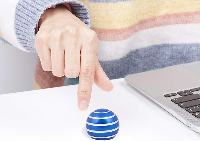 Desk-Kinetic-Toys Cool-Gadgets for Fidget: Cool-Stuff Thing Game Toy for Adult Teen Children Kid, Stress Relief Optical-Illusion Gifts for Office School Home Man Women Christmas Spinning 180 Seconds