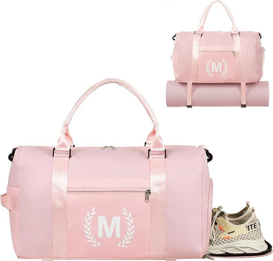 Gym Bag for Women Girls, Birthday Chrismas Gifts for Women Teen Girls Kids，Duffle Bag for Trave with Shoes Compartment, Overnight Weekender bag，Personal Present Gift for Daughter Niece Mom Friends
