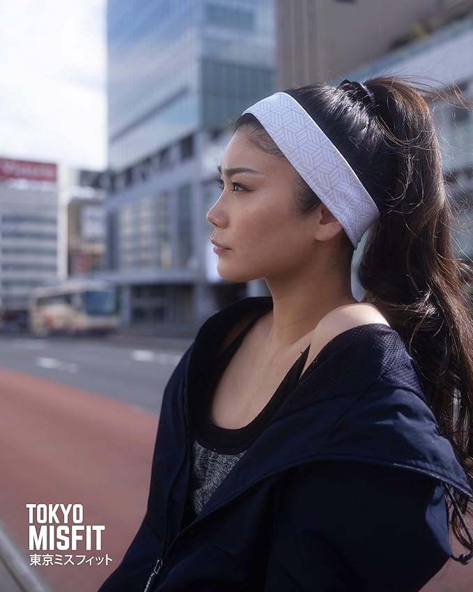Tokyo Misfit - Japanese Headbands for Men & Women, Sweat Band, Workout, Yoga, Fashion, Running, Sports, Basketball, Bandana