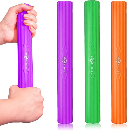 Flex Therapy Bar,Twist Bar for Physical Therapy & Resistance Bar for Golfers Elbow,Tendinitis,Wrist,Forearms Pain, Improve Grip Strength and Relieve Pain