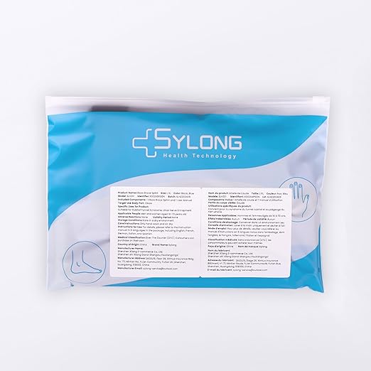 Elbow Brace, Night Splint Support for Cubital Tunnel Syndromean, Ulnar Nerve, Stabilizer Brace for Fix Elbow, Prevent Excessive Bending at night, Fits Left and Right Arms,Women, Men (L)