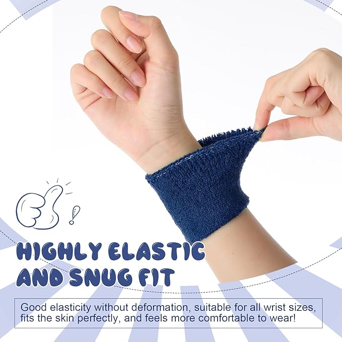 Bememo 36 Pcs Neon Sweatbands Set for Kids Bulk Sports Headband Wristband Set Cotton Terry Basketball Tennis for Students Youth 80s 90s Halloween Costumes Cosplay Glow Party