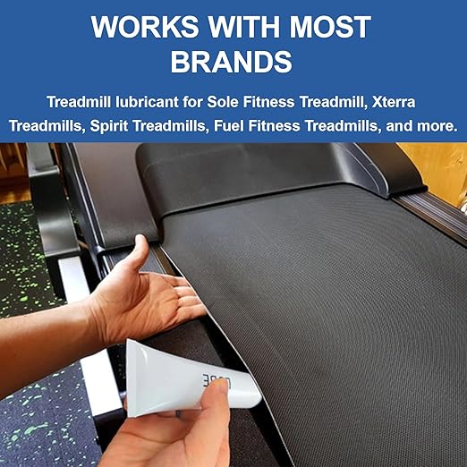 Fitness Treadmill Tube of Tread Belt Deck Lube for Spirit Sole Fitness Treadmill, Silicone Lubricant Oil Maintenance Lubricant p/n N020001, with Cleaning Cloth and Brush (1 Pack)