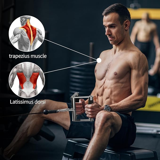 POWER GUIDANCE Cable Machine Attachment, LAT Pulldown Attachments, Cable Attachments for Gym, Home Gym Accessories