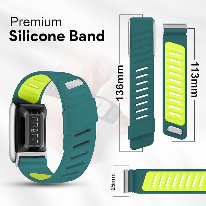 Silicone Sport Replacement Band Compatible with WHOOP 5.0, One, Peak, and Life Fitness Tracker – Breathable, Durable & Comfortable | Not for Whoop Gen 4