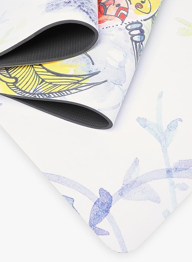 TPE Yoga Mat - Artist Designed, Premium eco friendly mats, Non Slip, Non toxic, Great For Regular & Hot Yoga, Pilates and Workouts (72 inch x 24 inch x 6mm thick)