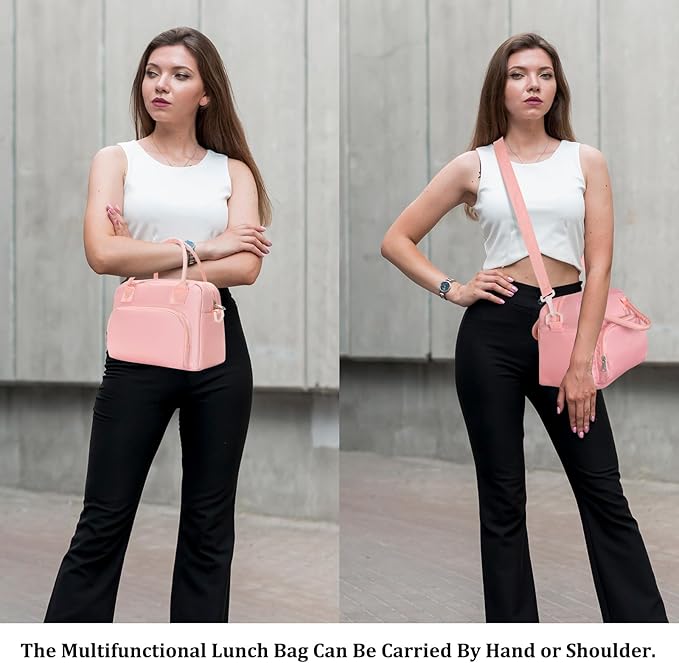 Insulated Lunch Bag for Women Men Large Reusable Lunch Box Adult Leakproof Portable Cooler Tote Bags for Work Picnic