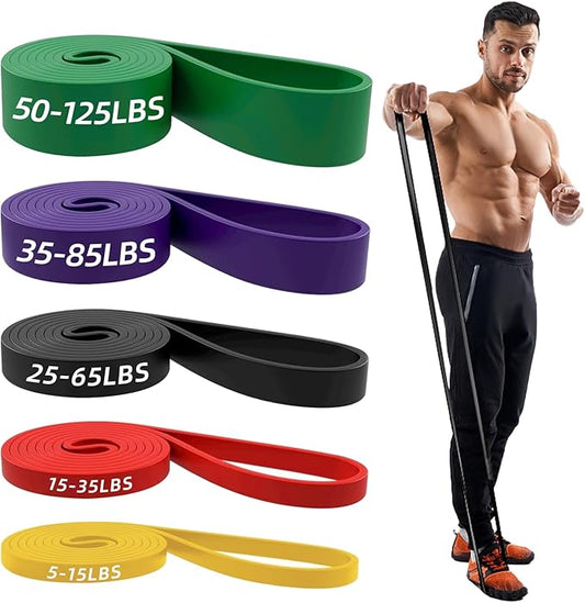 Resistance Bands,Long Exercise Bands for Men & Women Home Gym - Premium Training Bands Perfect for Pull Ups, Stretching and Full-Body Workouts