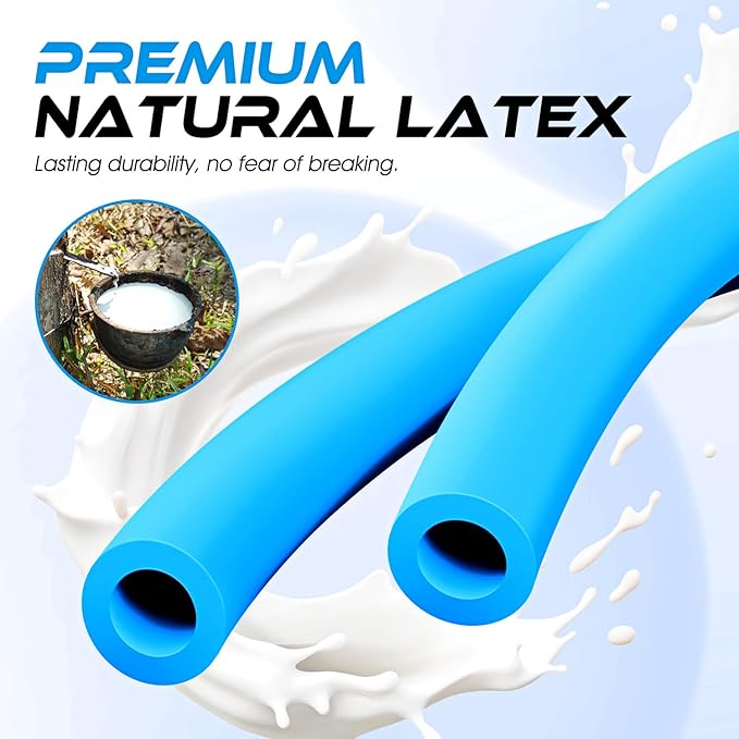 Figure 8 Resistance Band, Exercise Bands for Back, 8 Shaped Resistance Bands for Arms, Shoulder, Leg Stretching, Physical Therapy, Yoga, Pilates, Home Gym Workout Equipment for Women Men