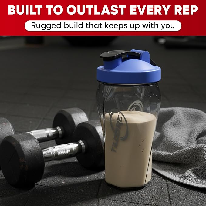 Vortex Protein Shaker Bottle 24 oz/700ml - Premium BPA-Free Pre-Workout Shaker Cup for Protein Shakes & Smoothies, Leak-Proof & Durable Bottle-Shakers for Active Lifestyles