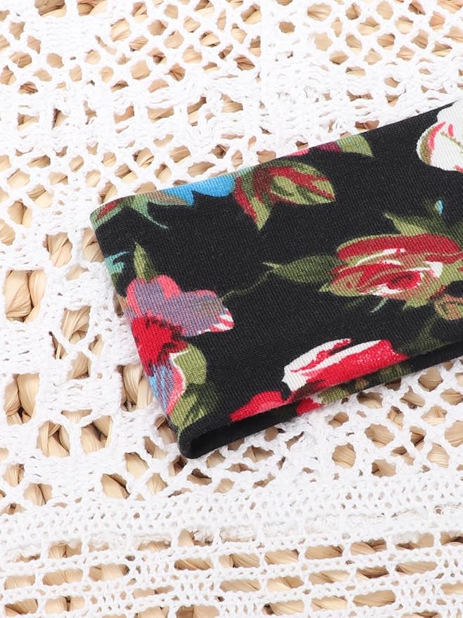 DRESHOW 8 Pack Sports Headbands for Women Non-Slip Stretchy Fashion HairBand Curly Hair Headband Soft Hair Accessories for Daily Wear Workout Yoga Running