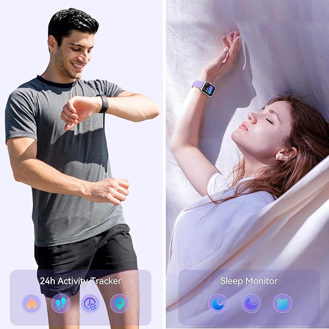 Smart Watches for Women, Alexa Built-in, Stable Bluetooth Call, Fitness Tracker with Heart Rate/SpO2/Stress/Sleep Monitor, 100 Sports, IP68 Waterproof Smartwatches for iOS Android