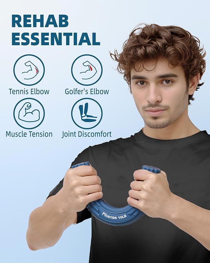 Flex Therapy Bar,Tennis Elbow Therapy Bar, Flexbar for Physical Therapy & Resistance Bar for Golfers Elbow,Tendinitis,Wrist,Forearms Pain, Improve Grip Strength and Relieve Pain