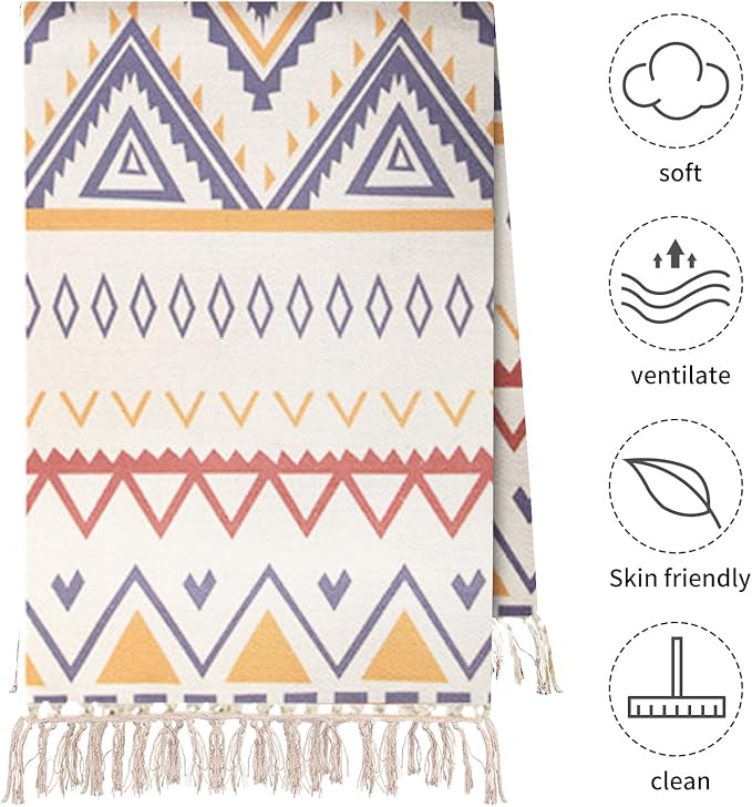 Cifupy Handmade Organic Yoga Mat made with Organic Cotton Yoga Mat - Non Slip Hand-Woven Foldable Yoga Rug Provides Excellent Comfort, Traction & Support for Indoor & Outdoor Use - 24 x 72 Inches