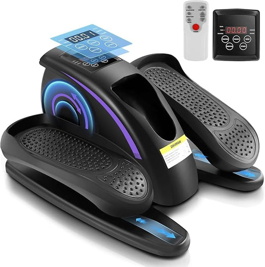 ANCHEER Under Desk Elliptical Machine, Electric Seated Pedal Exerciser as Seen on, Mini Elliptical Machines for Seniors, LCD Display Monitor, Portable Quiet Elliptical Machine, Leg Exerciser for Home