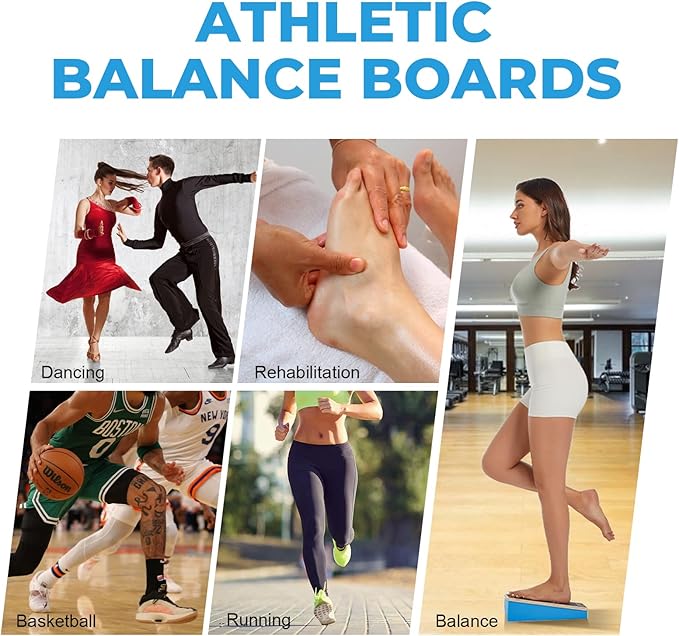 Athletic Balance Boards,Slant Board,Wobble Board,Balance Wedge for Condition Your Body and Prevent Injury