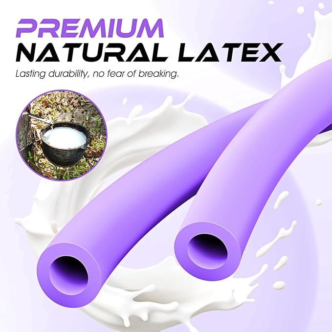 Figure 8 Resistance Band, Exercise Bands for Back, 8 Shaped Resistance Bands for Arms, Shoulder, Leg Stretching, Physical Therapy, Yoga, Pilates, Home Gym Workout Equipment for Women Men