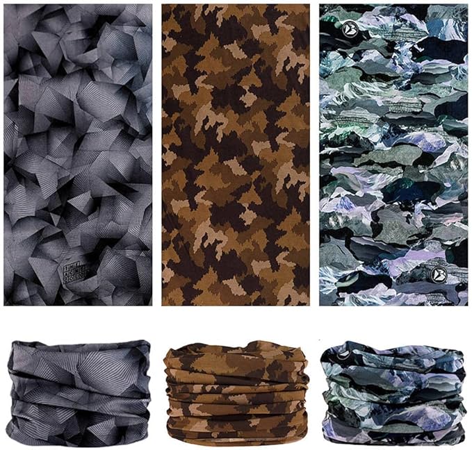 Headband Neck Gaiter Head Wrap Headwear Face Mask Magic Scarf Bandana for Men and Women