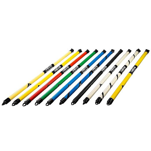 CanDo Slim WaTE Bar, 10-Piece Set, Bars Weighing 1, 2, 3, 4, 5, 6, 7, 8, 9, 10 lbs.