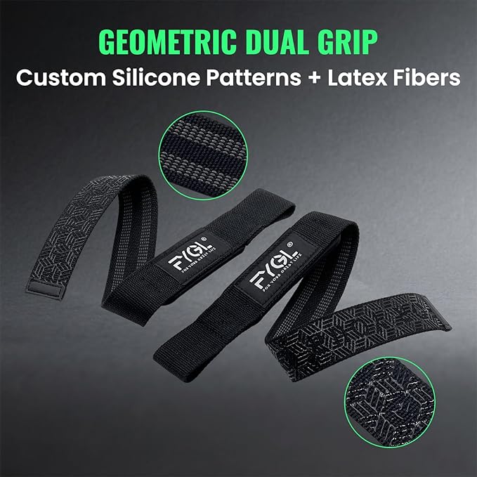 Weight Lifting Straps for Gym - Double-Layer Anti-Slip Wrist Support with Padded Straps, Heavy Duty Deadlift & CrossFit Accessories for Men/Women, Pull-Ups, Strength Training