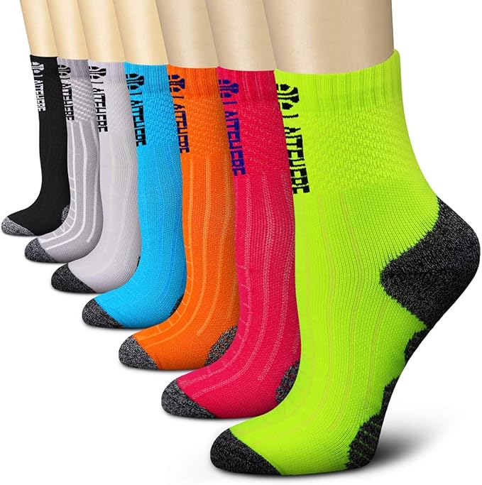 CHARMKING Compression Socks for Women & Men Circulation 15-20 mmHg is Best for Athletic Running Cycling Nurse Daily Wear