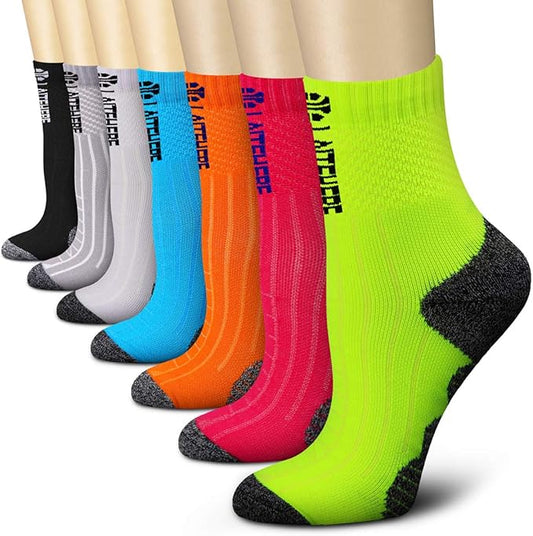 CHARMKING Compression Socks for Women & Men Circulation 15-20 mmHg is Best for Athletic Running Cycling Nurse Daily Wear