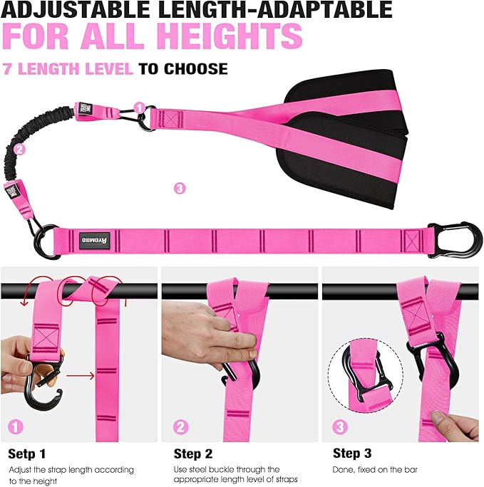 Pull Up Assistance Bands, Resistance Bands for Pull Up Bar Workout, Adjustable Heavy Duty Pull Up Assist Equipment with 4 Assistance Bands, Home Gym Fitness Exercise Strength Training
