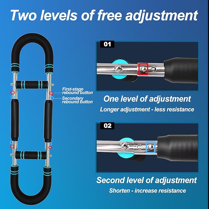 Twister Arm Trainer Adjustable Chest Workout Equipment, Arm Trainer, Twister Arm Trainer, Portable Power Twister Bar, Detachable Design Fitness Anywhere