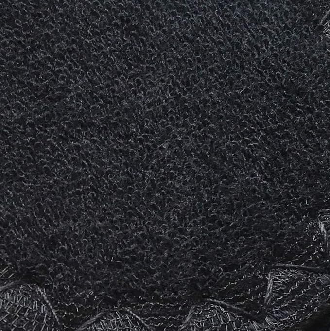 Happystep Cotton Terry Cloth Insoles, Barefoot Shoe Inserts, Sweat Absorption, Odor Control, Moisture-Wicking, Washable and Reusable, Zero Drop Shoe Insoles, 2 Pairs of Black (Women Size 9)