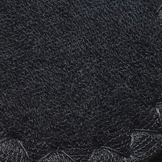 Happystep Cotton Terry Cloth Insoles, Barefoot Shoe Inserts, Sweat Absorption, Odor Control, Moisture-Wicking, Washable and Reusable, Zero Drop Shoe Insoles, 2 Pairs of Black (Women Size 5)