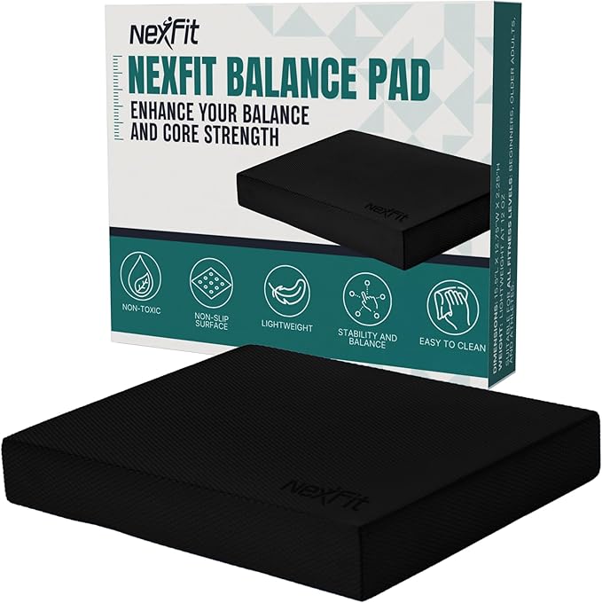 High-Density Balance Pad - Durable TPE Foam Balance Pad Physical Therapy, Foam Exercise Pad with Non-Slip Surface, Lightweight for Home & Gym Workouts, Core Strength & Balance Enhancement