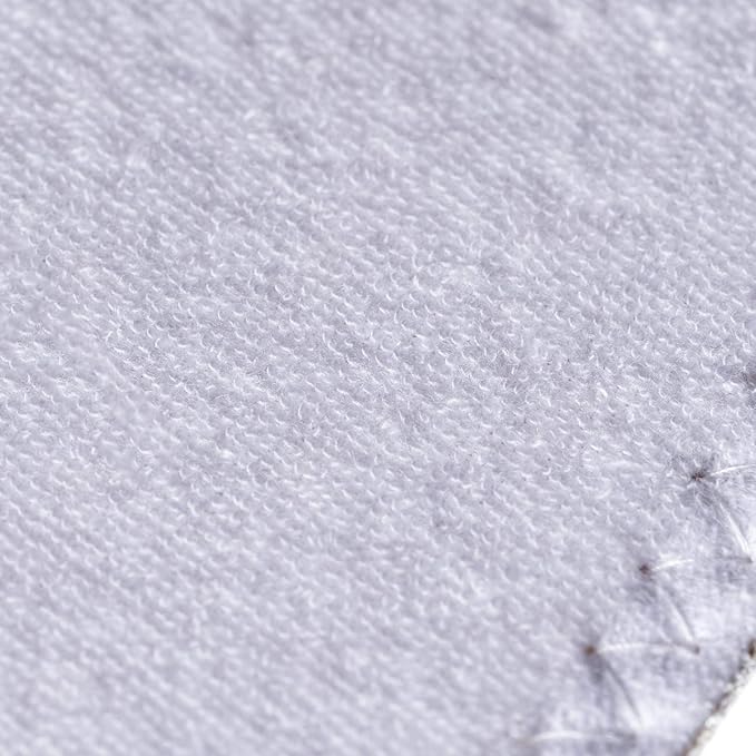 Happystep Cotton Terry Cloth Insoles, Barefoot Shoe Inserts, Sweat Absorption, Odor Control, Moisture-Wicking, Washable and Reusable, Zero Drop Shoe Insoles, 2 Pairs of White (Women Size 11)