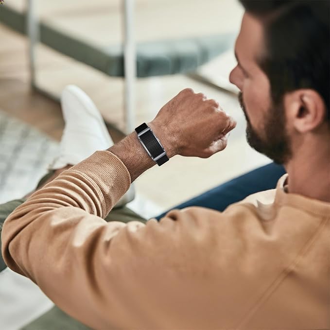 Smart Bracelet, 100+ Sport Modes Fitness Tracker with Continuous Heart Rate Blood Oxygen Sleep Monitor 24h, Ideal for Men and Women who Prefer a Discreet Yet Powerful Health Tracker(Black)