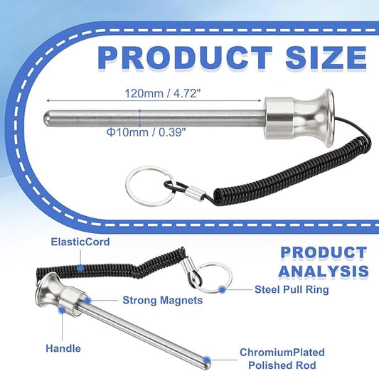 PATIKIL Weight Stack Pin, Magnetic Gym Selector Pin Universal Weight Stack Replacement with Pull Rope for Home