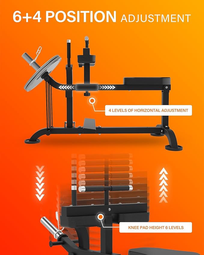HVO Seated Calf Raise Machine: Calf Machine Home Gym Calf Workout Machine Leg Training and Exercise