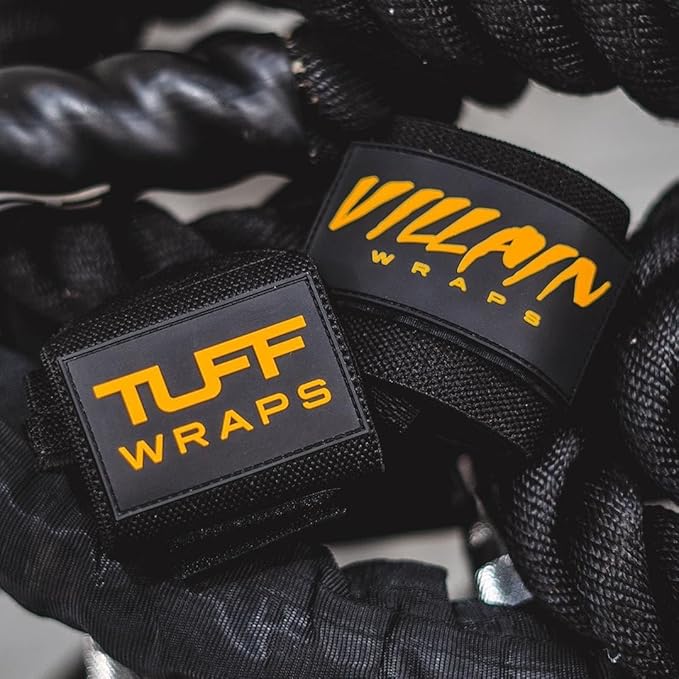 Villain Wrist Wraps for Weightlifting & Powerlifting – Adjustable Support Straps for Men and Women – Ideal for Strength Training, CrossFit, Bodybuilding – Durable Comfort to Eliminate Wrist Pain